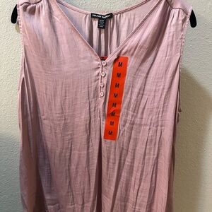 Hilary Radley Light Pink Sleeveless Blouse